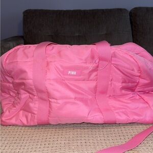 PINK Victoria's Secret Pink Duffel Bag Lightweight Travel Essential